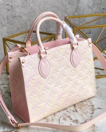 louis vuitton m46168 pink onthego small tote