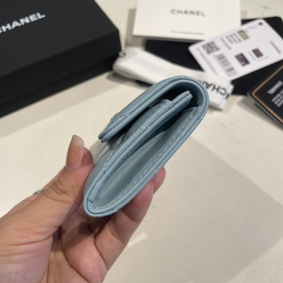 Chanel Light Blue 19 Wallet