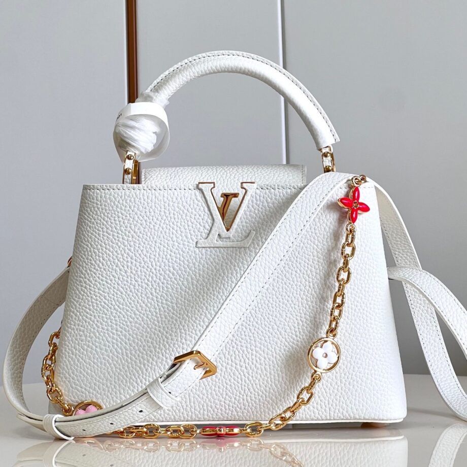 Louis Vuitton M23064 White Capucines Bb Bag