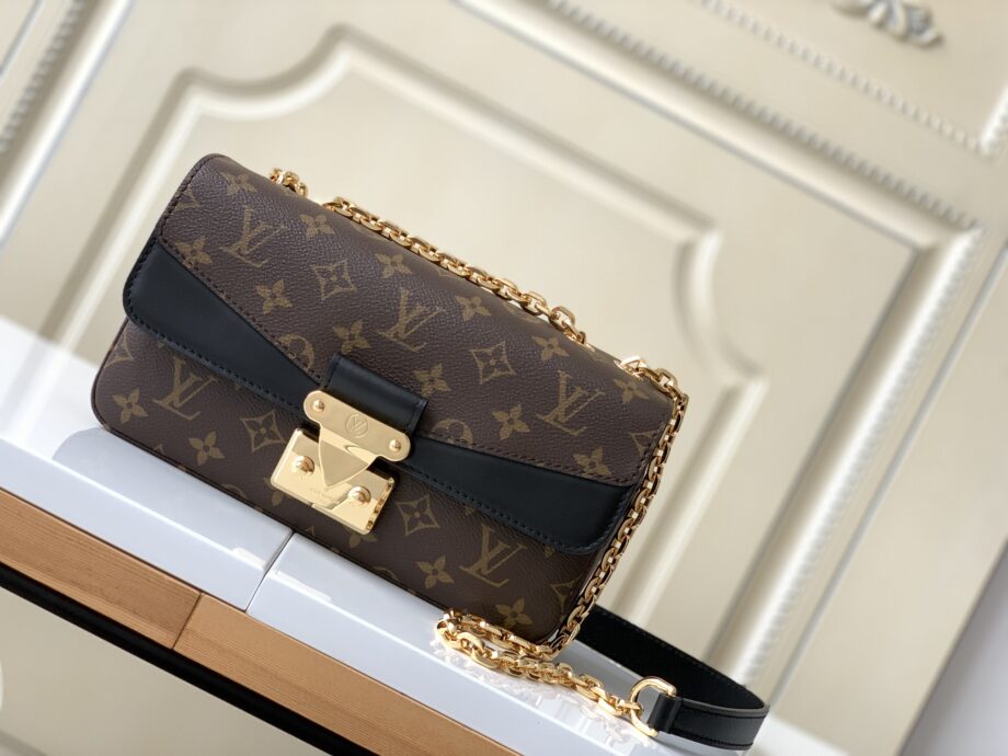 louis vuitton m46126 black marceau chain bag