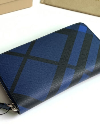 burberry london plaid large zipper bag calfskin wallet