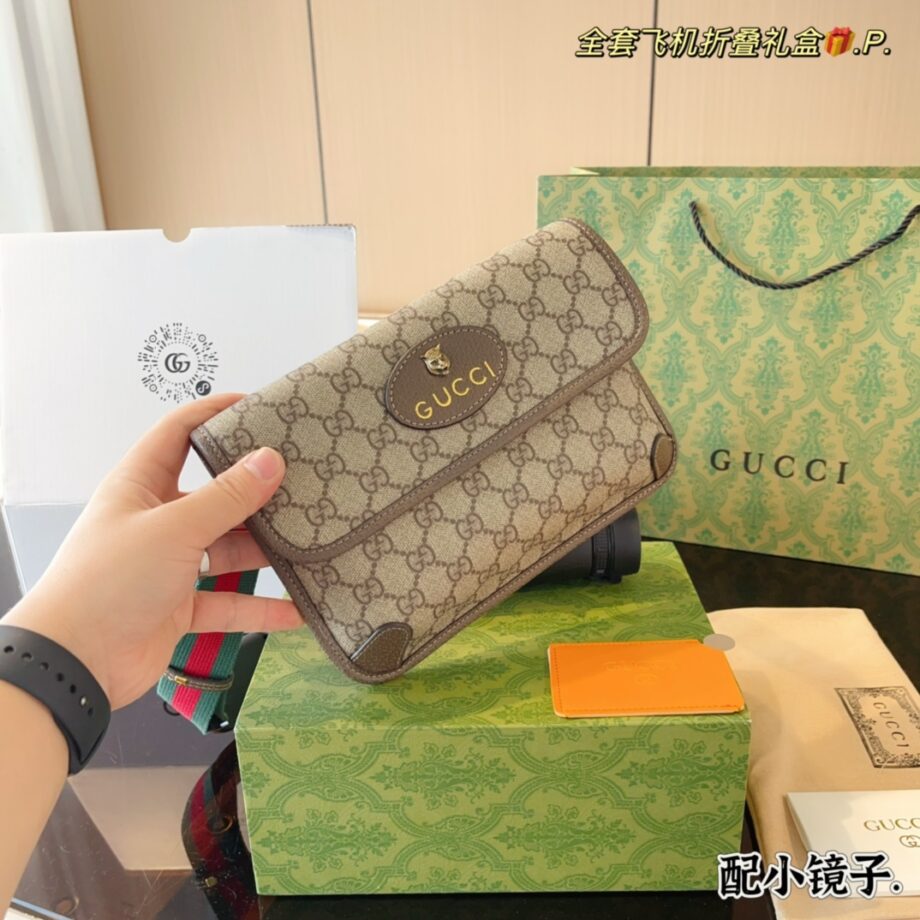 Gucci Tiger Head Waist Bag Versatile Marmont Waist Bag