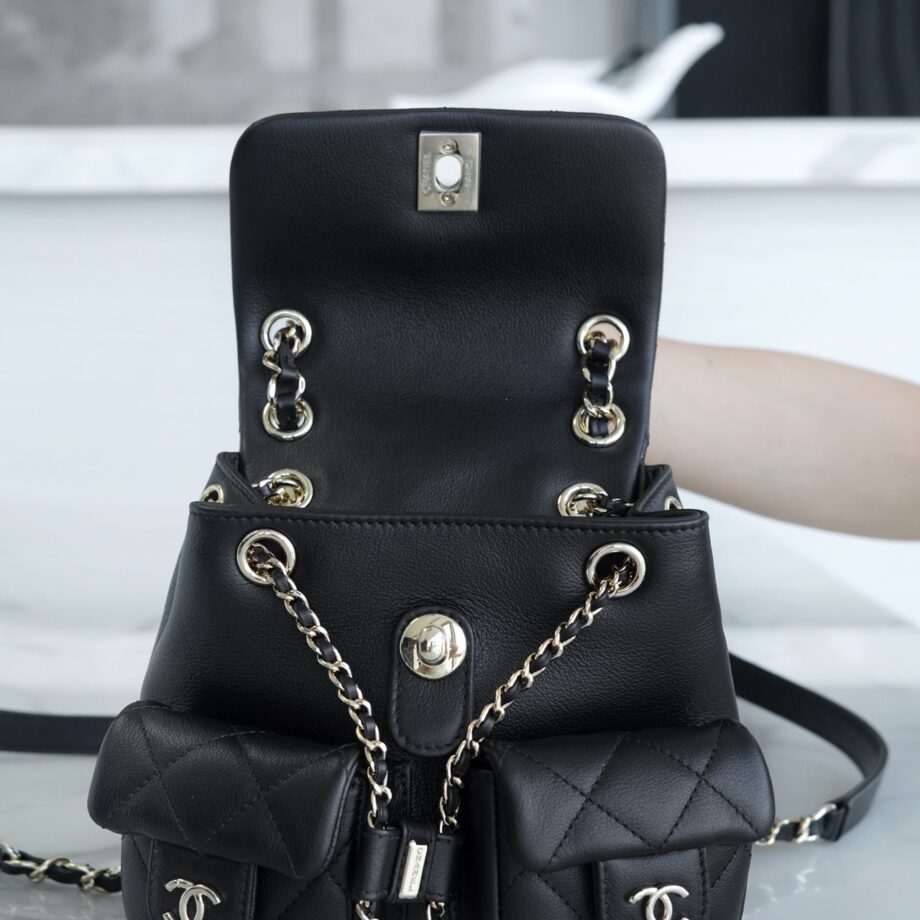 Chanel 23ADUMA Black 23A Duma Backpack