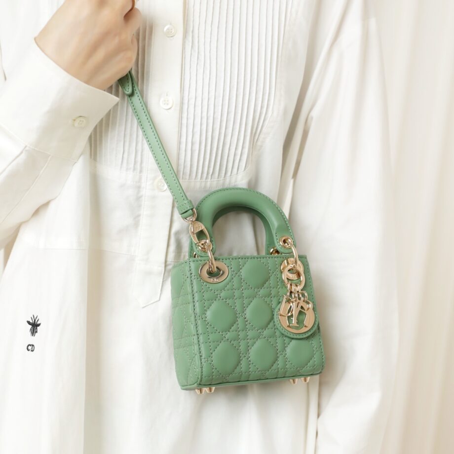 Dior S0856 Green Lady Dior Micro Bag