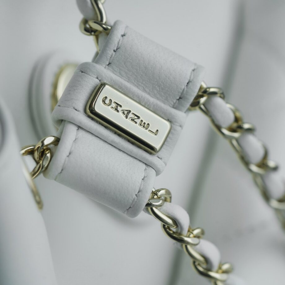 Chanel White Italian Gaiera Lambskin Duma Backpack