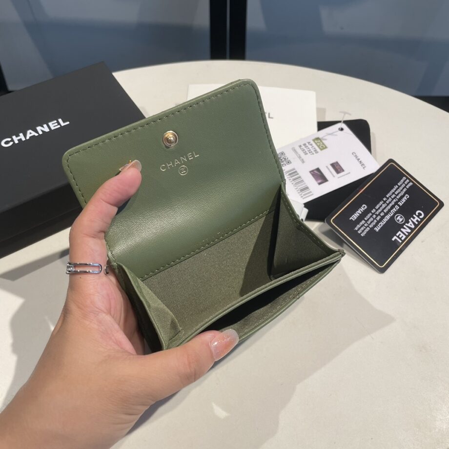 Chanel Green 19 Wallet