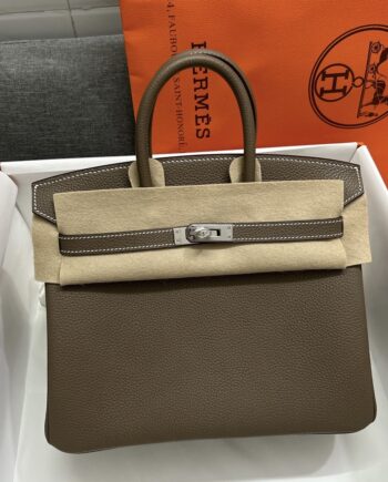 HermèS Birkin25 Elephant Gray Togo Cowhide Handmade Sewing Birkin25