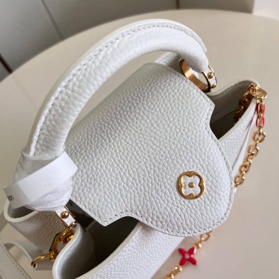 Louis Vuitton M23064 White Capucines Bb Bag