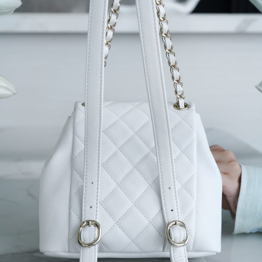 Chanel 23PMDUMA White 23P Duma Backpack