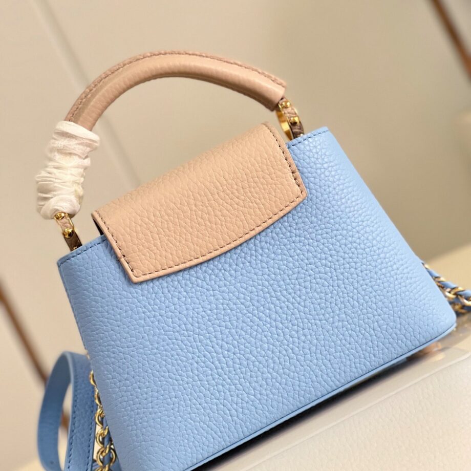 Louis Vuitton N96468 Blue Capucines Mini Bag