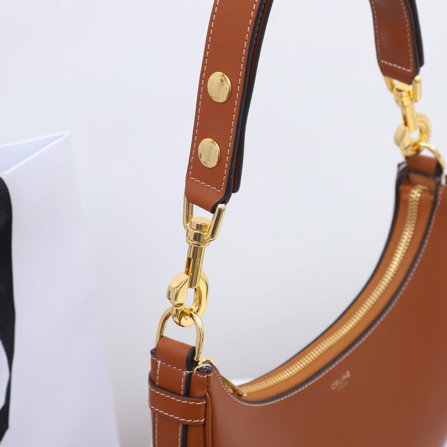 celine 196923 tan ava strap bag in smooth calfskin