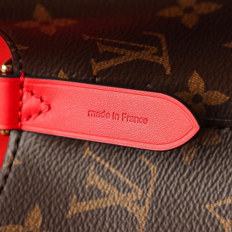 Louis Vuitton M44021 Coquelicot Red NéOnoé Shoulder Bucket Bag