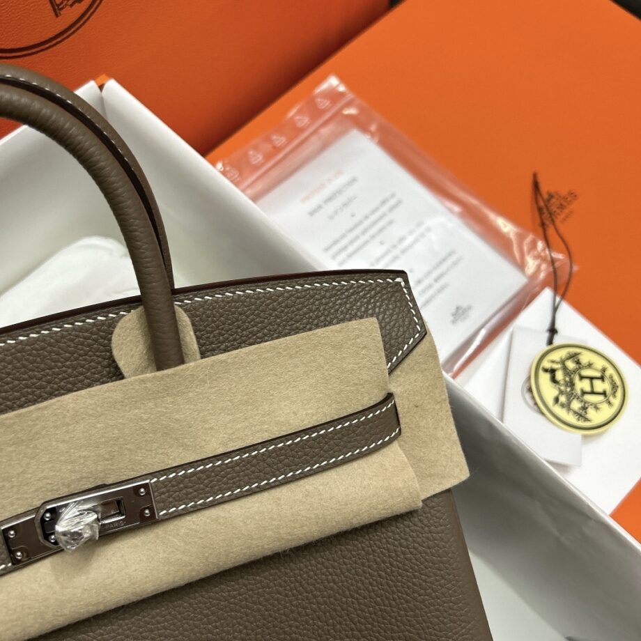 HermèS Birkin25 Elephant Gray Togo Cowhide Handmade Sewing Birkin25