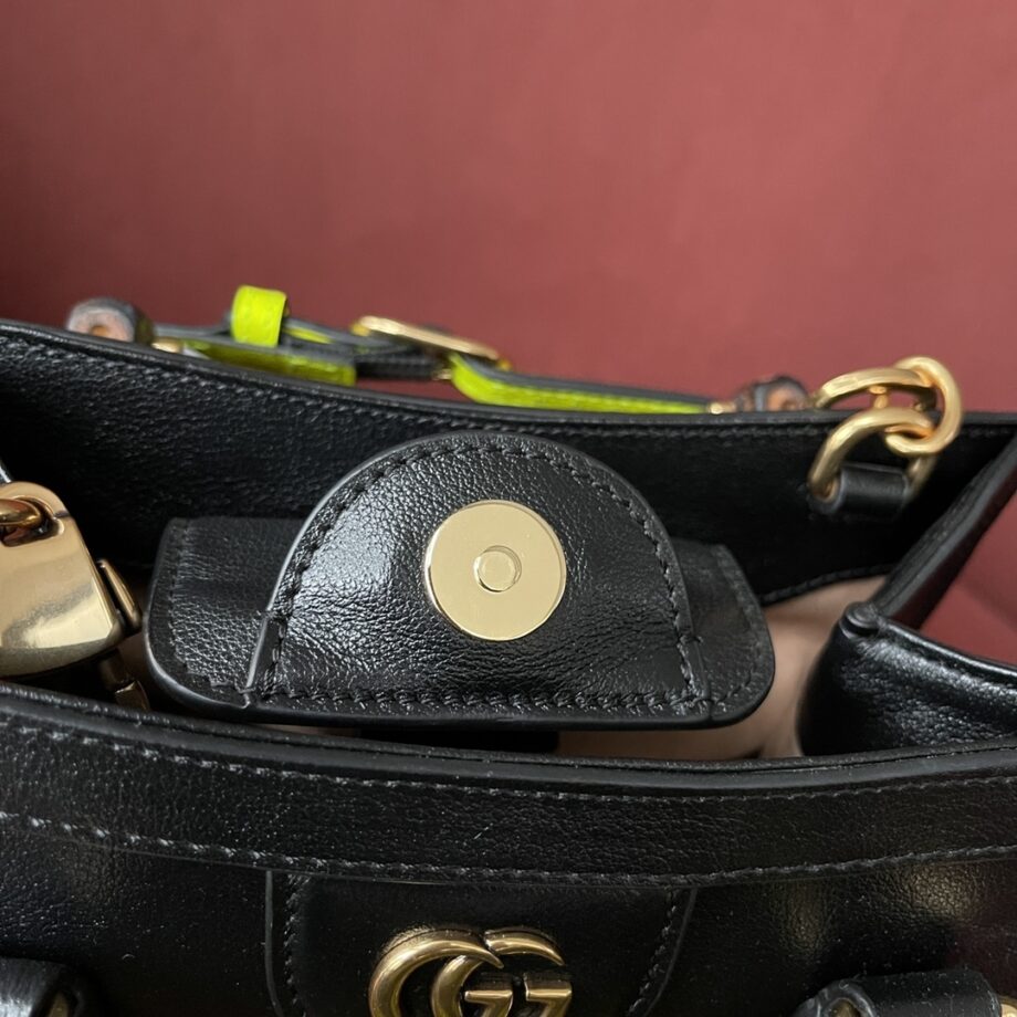 Gucci 702732 Black Diana Mini Tote Bag