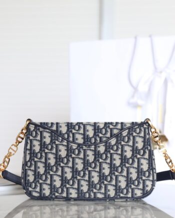 Dior Oblique Jacquard Chain Bag