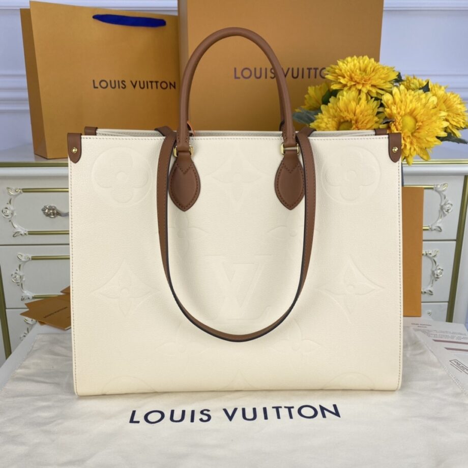 Louis Vuitton M44921 Milkshake White Onthego Gm Handbag