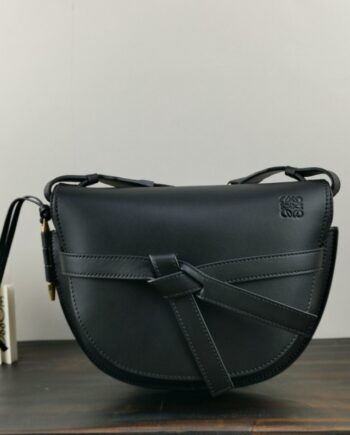 loewe wide shoulder strap saddle bag minigatedual handbag