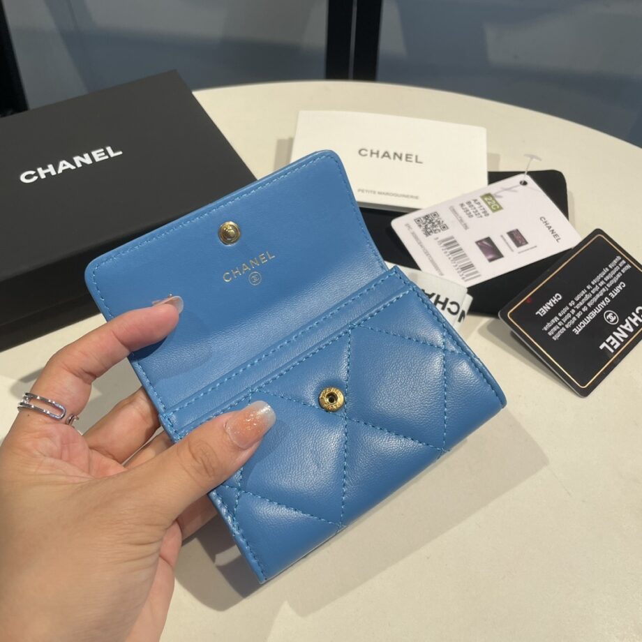 Chanel Blue 19 Wallet