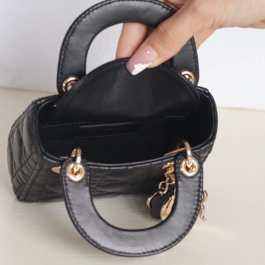 Dior S0856 Black Lady Dior Micro Bag