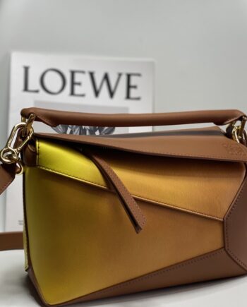 loewe small puzzle edge gradient brown