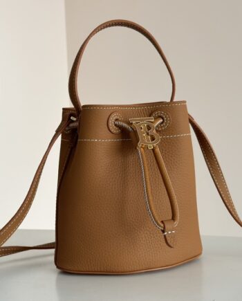 burberry brown mini tb bucket bag