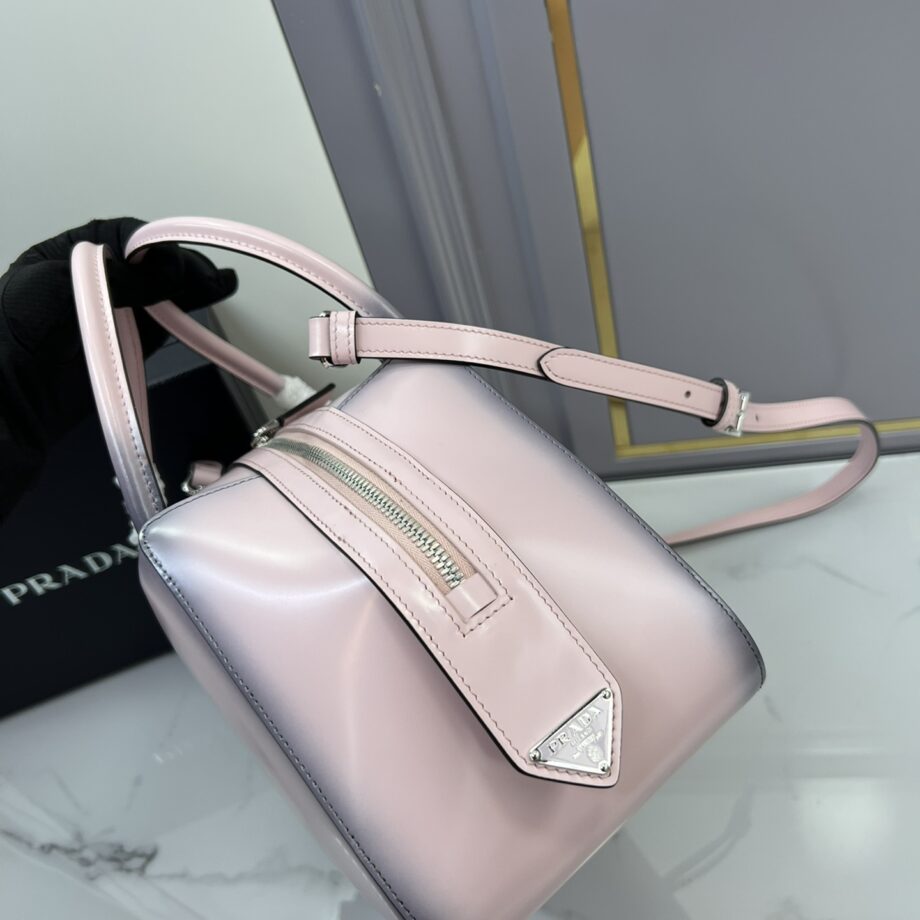 PRADA 1BA365 Pink Medium Brushed Leather Prada Supernova Handbag