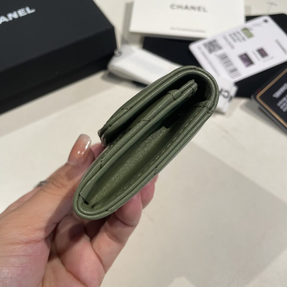 Chanel Green 19 Wallet