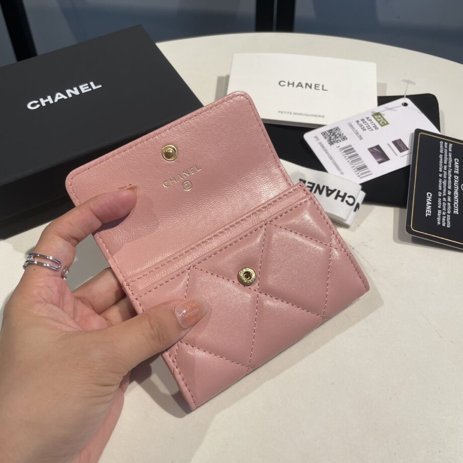 Chanel Pink 19 Wallet