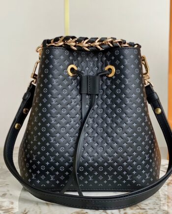 louis vuitton black neonoébb bucket bag