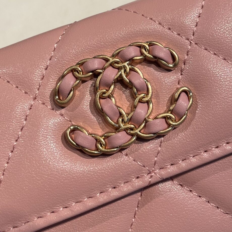 Chanel Pink 19 Wallet