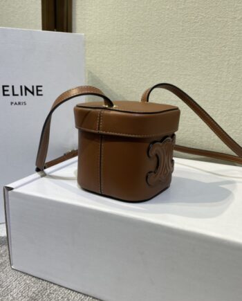 celine boxtriomphe series handbag exquisite bucket bag small square bag