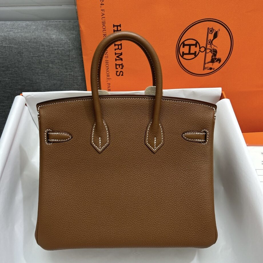 HermèS Birkin25 Brown Togo Cowhide Handmade Sewing Birkin25