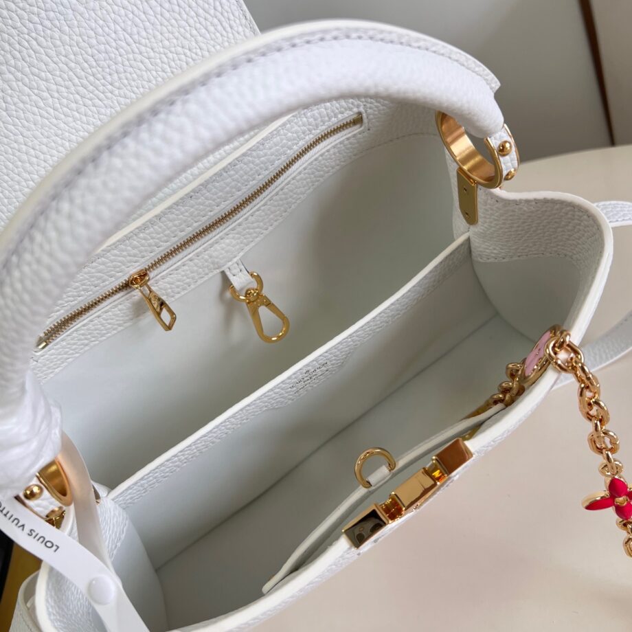 Louis Vuitton M59883 White Capucines Bag