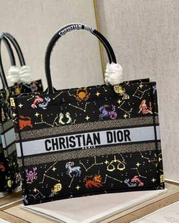 dior twelve constellation medium dior book tote shopping bag