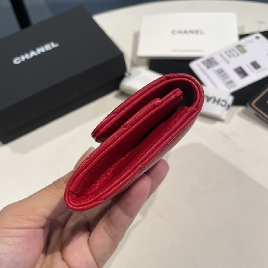 Chanel Red 19 Wallet