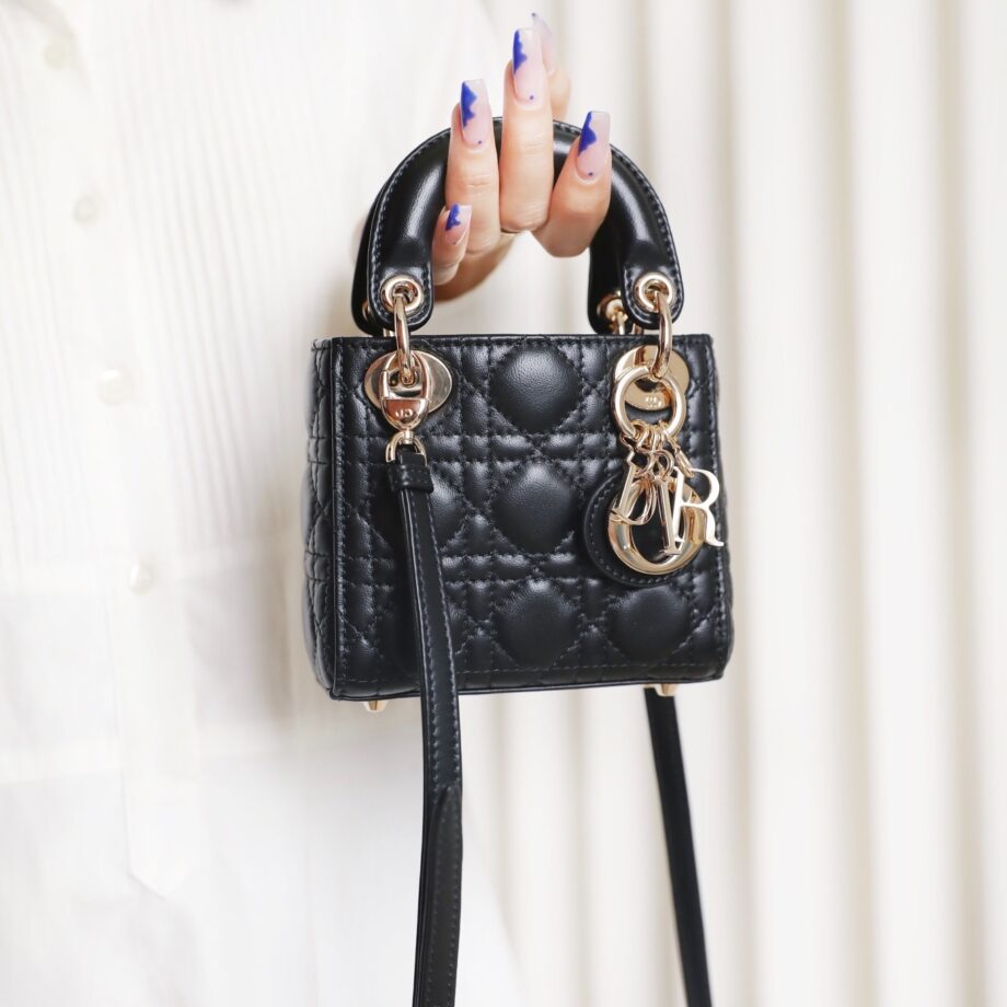 Dior S0856 Black Lady Dior Micro Bag