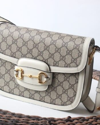 gucci 602204 gg supreme classic flap bag saddle bag