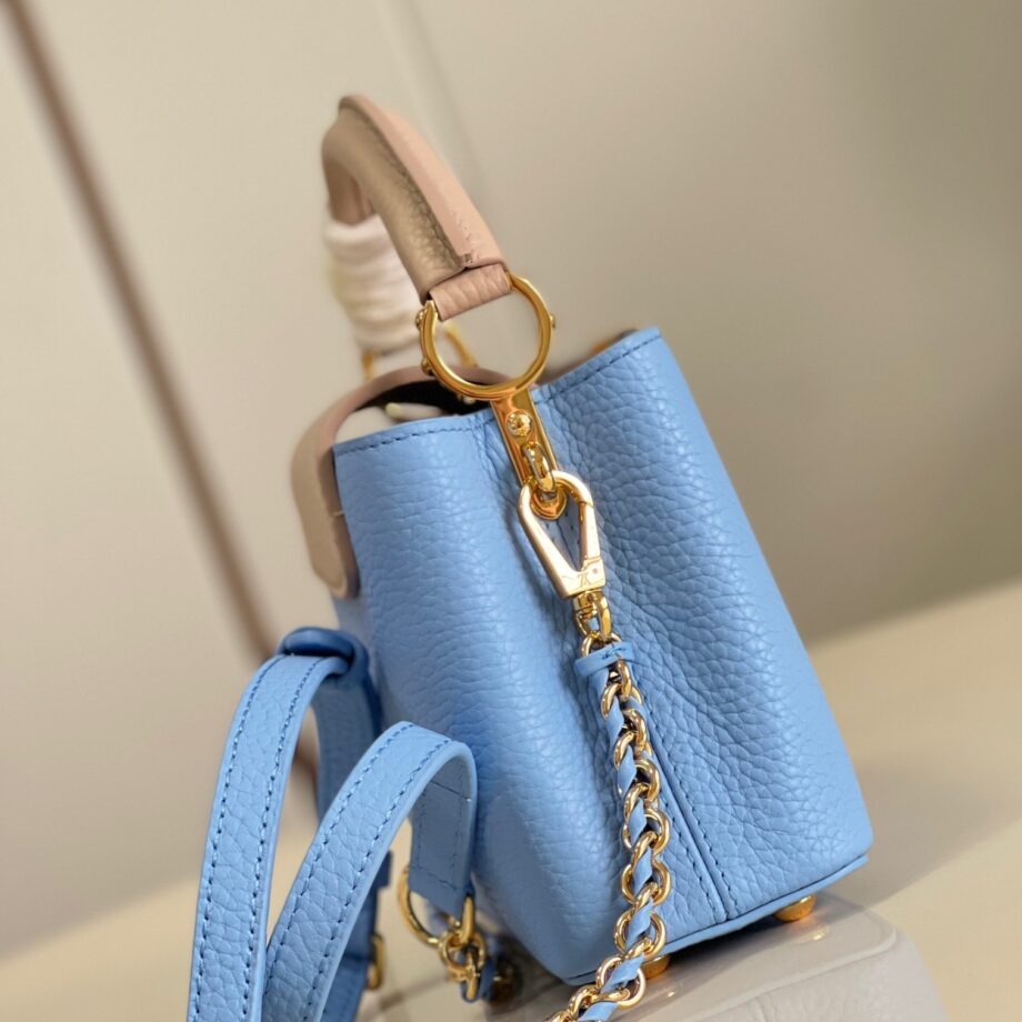 Louis Vuitton N96468 Blue Capucines Mini Bag