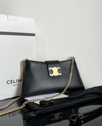 Celine 113673 Medium Wiltern Bag In Smooth Calfskin