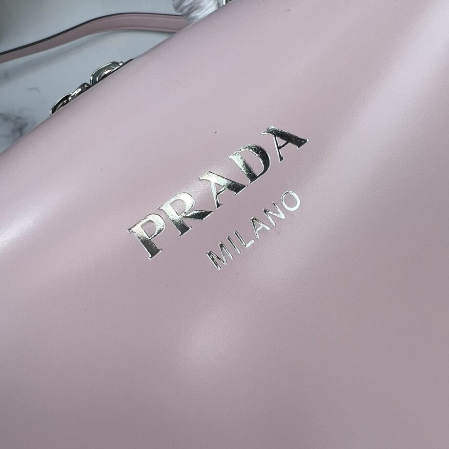 PRADA 1BA365 Pink Medium Brushed Leather Prada Supernova Handbag