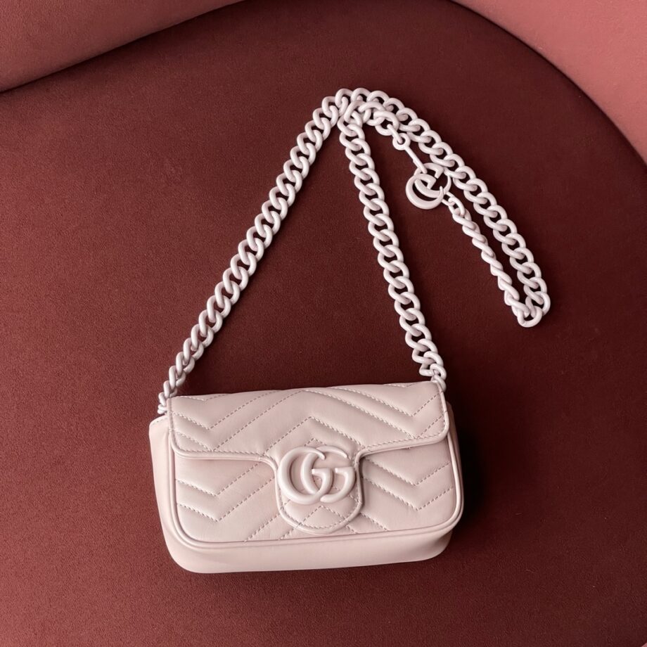 gucci 699757 pink gg marmont belt bag