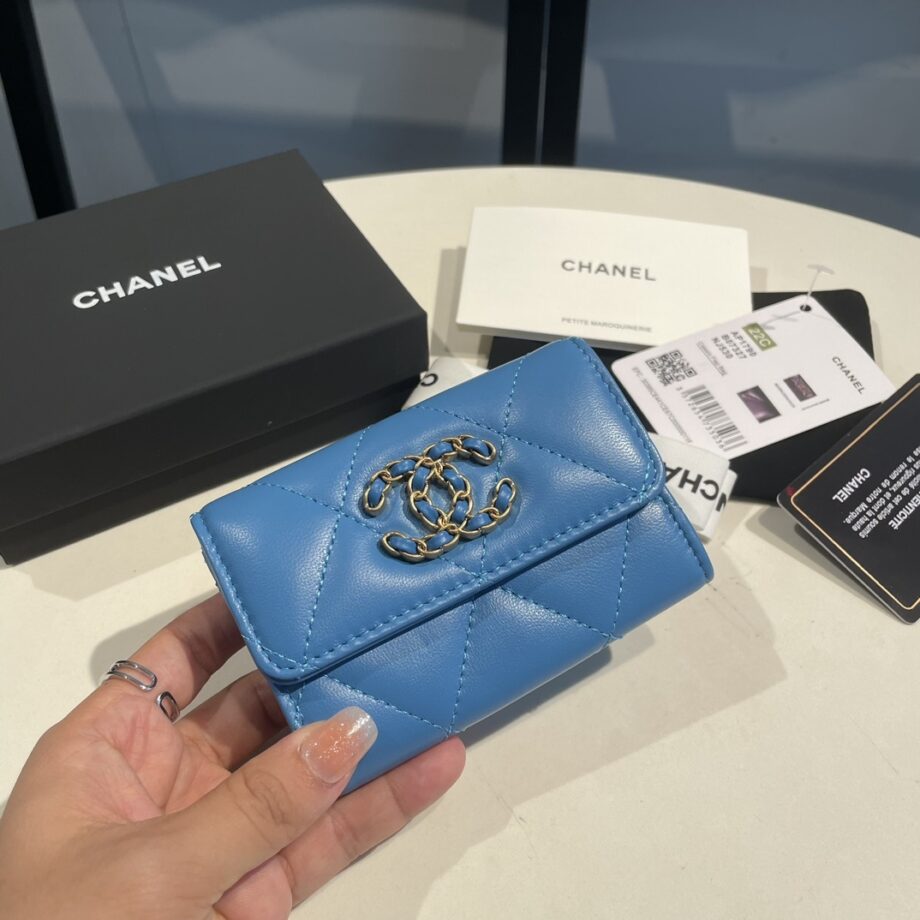 Chanel Blue 19 Wallet