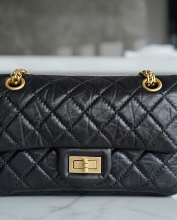 Chanel Black & Gold Hardware Mini 2.55 Handbag