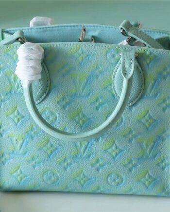 louis vuitton m46067 blue onthego small tote bag