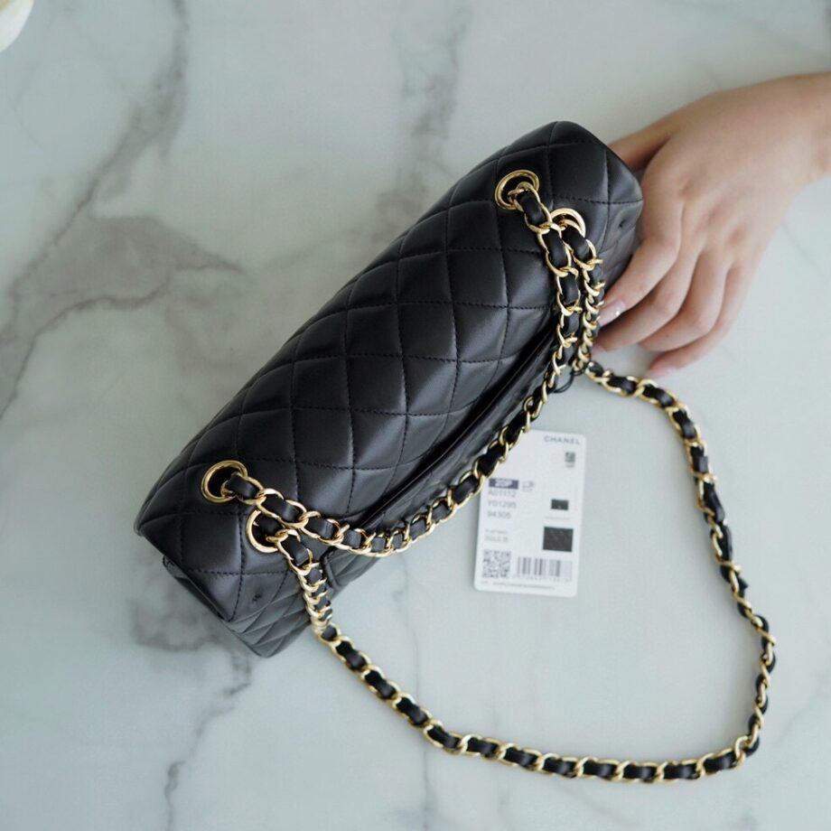 Chanel Black & Gold Hardware French Lambskin Classic Handbag