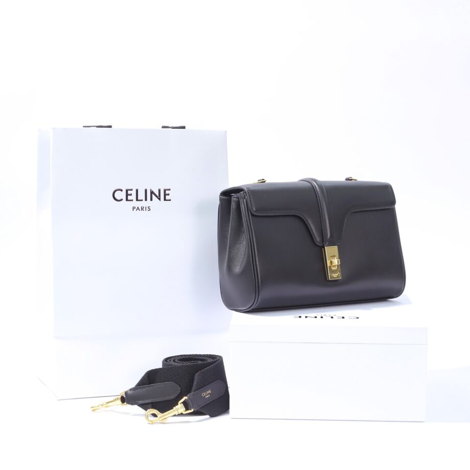 Celine 196853 Black Teen Soft 16 In Calfskin