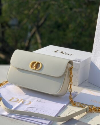 dior 30 montaigne avenue bag dusty ivory box calfskin