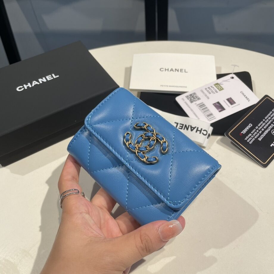 Chanel Blue 19 Wallet